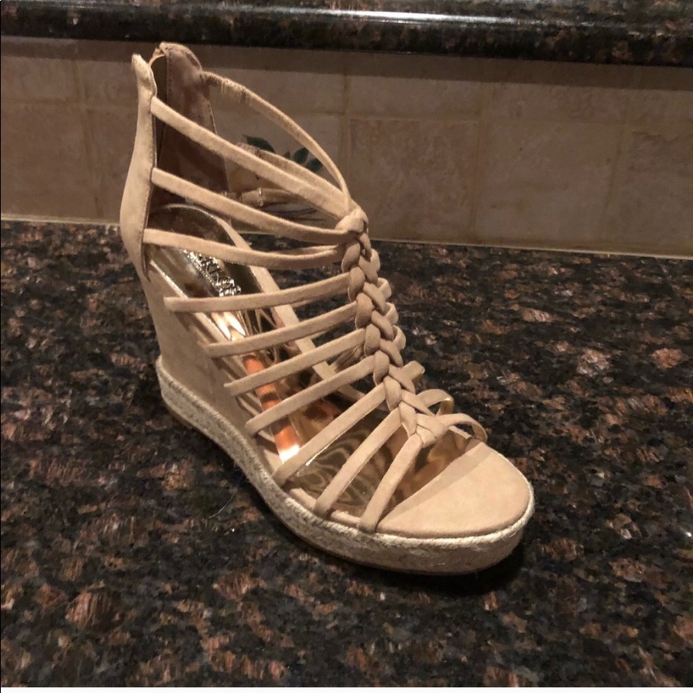 Carlos Santana tan wedges